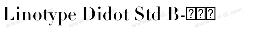 Linotype Didot Std B字体转换